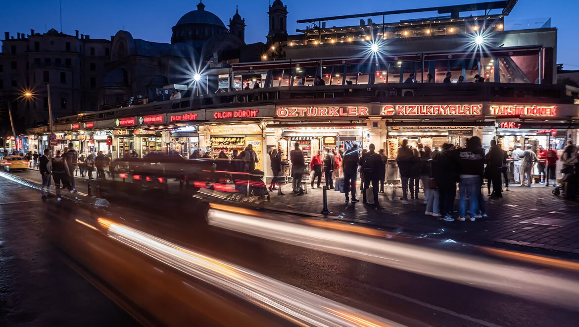 Istanbul Illuminated: Night Photography in Taksim Square and Istiklal Avenue