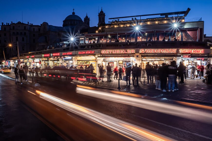 Istanbul Illuminated: Night Photography in Taksim Square and Istiklal Avenue